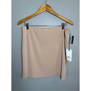 Leith Womens XL Tan Taupe Mini Skirt Stretch Bodycon TL410241MI Nordstrom NEW